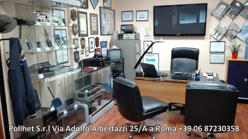 Spiare Roma Microspie e Telecamere Spia Polinet Srl sala consulenze